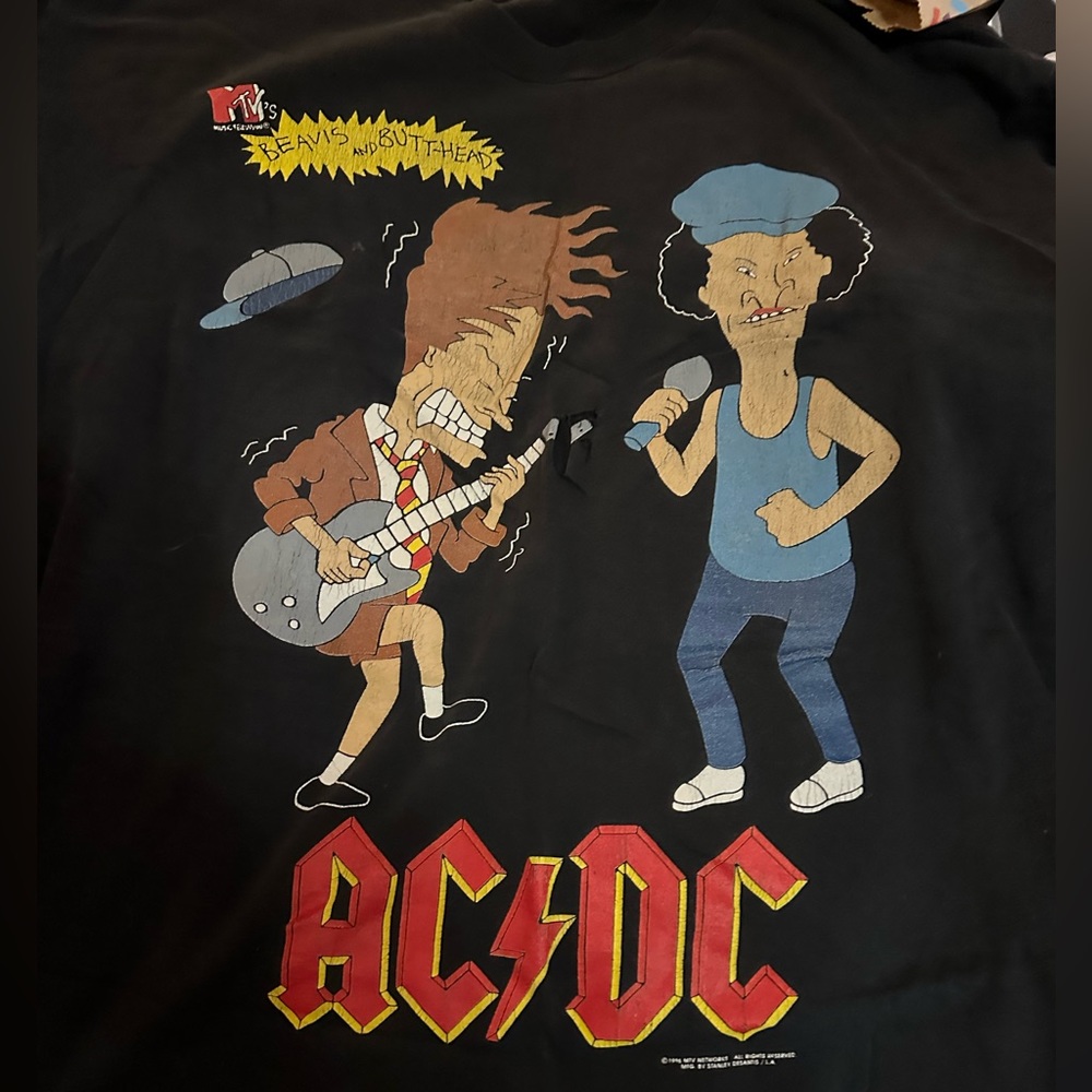Vintage Beavis and Butthead AC/DC shirt